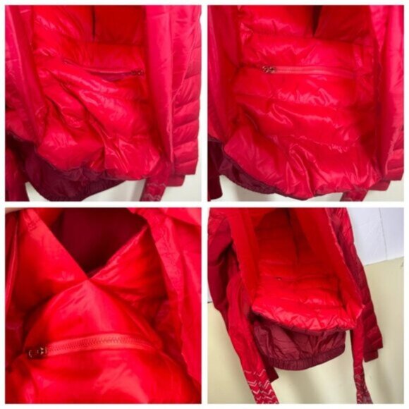 Lululemon RARE Pedal Power Blazer Jacket Rose Gold Lightweight Puff Down Zip Bow - Picture 15 of 16